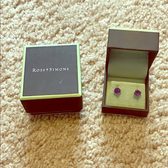 Ross Simons amethyst earrings - Picture 1 of 1